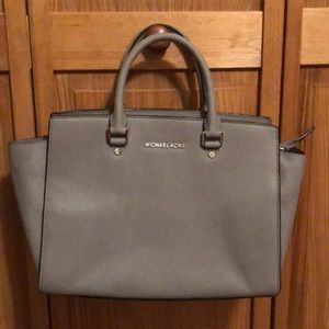 Michael kors grey satchel